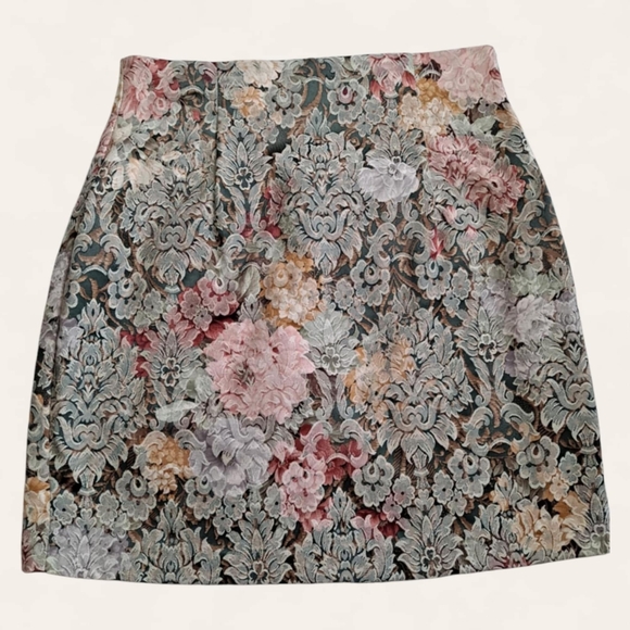 ALEX B Embellished Pink and Silver Mini A-line Skirt for Night Out Size 11 - Picture 2 of 6